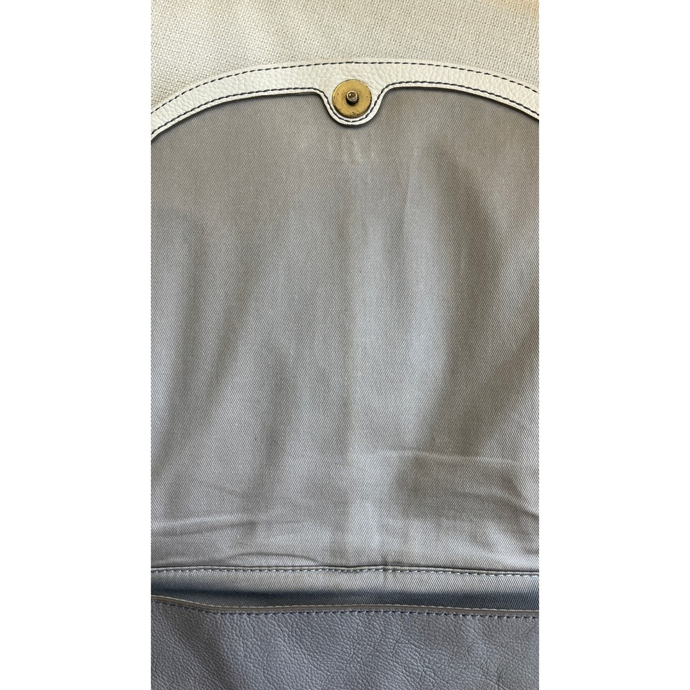 Fossil Collette Coconut Pebbled Leather Crossbody Bag Tri-Color Cream Grey Brown - Picture 5 of 11